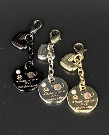 Ciondolo con tondo 16mm + strass