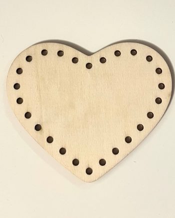 Cuore in legno 13,5x11,2 cm